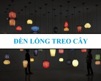 Ý tưởng trang trí với lồng đèn treo cây bắt mắt