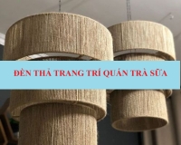 Làm mới không gian với đèn thả trang trí quán trà sữa